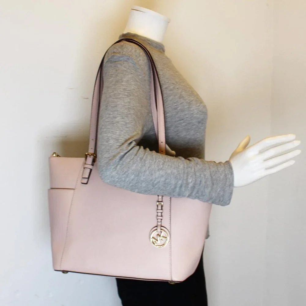 MICHAEL KORS #40067 Blush Pink Saffiano Leather Tote Bag - Picture 2 of 9